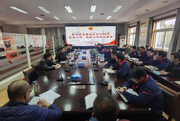 公司召開會(huì)議傳達(dá)集團(tuán)公司黨建工作、紀(jì)檢工作會(huì)議精神